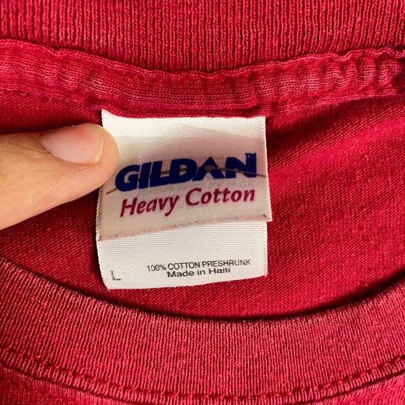 Gildan T-Shirt Mens Size L Crimson Red University of Alabama Crimson Tide - Picture 3 of 8